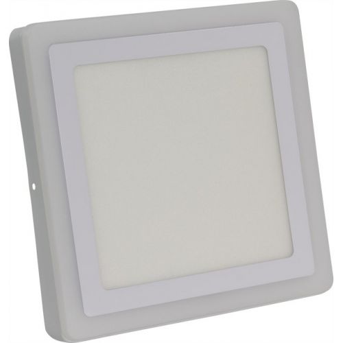 Светильник светодиодный накладной с подсветкой Smartbuy DBL LED 220В 18Вт 6500К IP20 Квадрат фото Светильник светодиодный накладной с подсветкой Smartbuy DBL LED 220В 18Вт 6500К IP20 Квадрат картинка